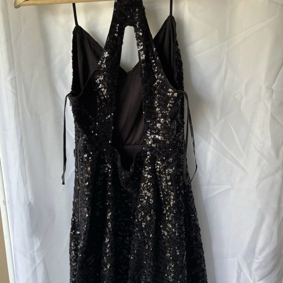 Lulu's Black Sequin Mini Dress - Picture 3 of 4